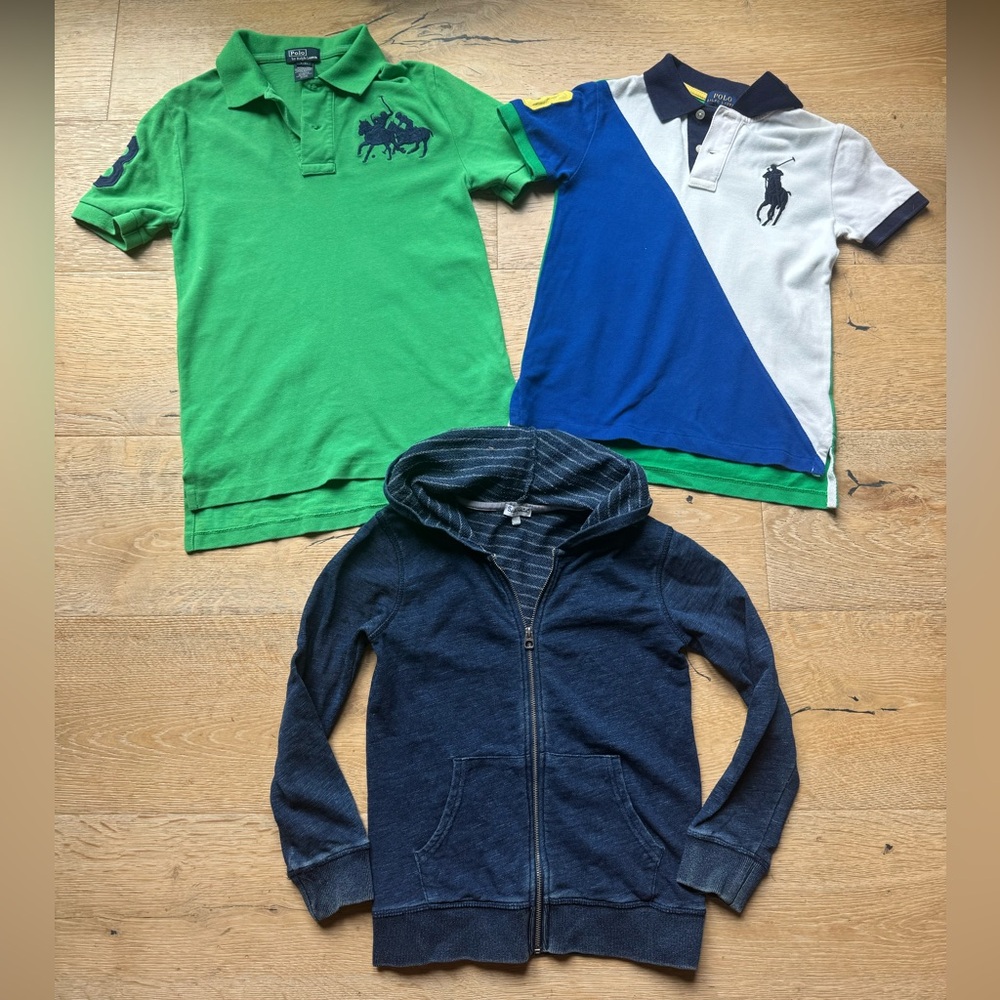 Boys Polo Ralph Lauren summer polo lot sz 7-8 price firm!